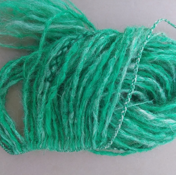 Long Blonde green tie on Loc extensions main image 4